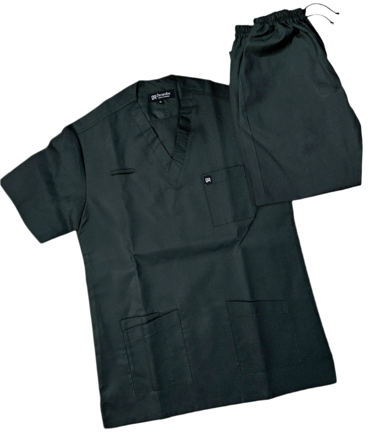 Military Green Unisex Medical Scrubs-Blended Cotton
