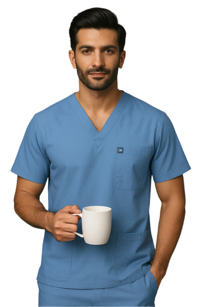 Skyward Blue Unisex Medical Scrubs – Blended Cotton