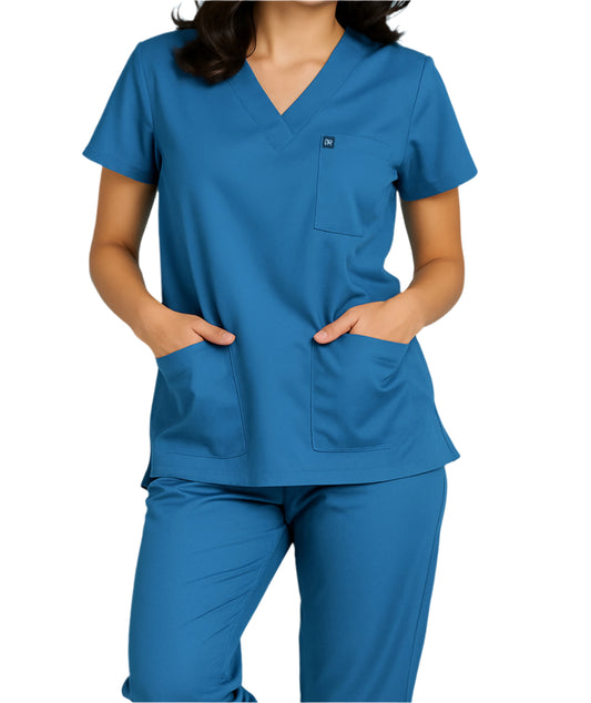 Skyward Blue Unisex Medical Scrubs – Blended Cotton