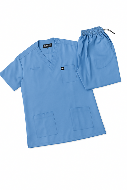 Skyward Blue Unisex Medical Scrubs – Blended Cotton